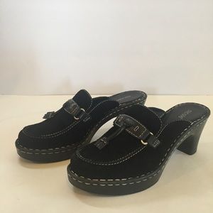 Vintage Black Clogs